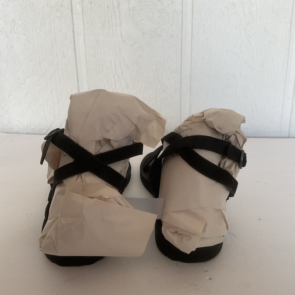 Eileen Fisher Black leather Sandals size 8.5 - Picture 7 of 10